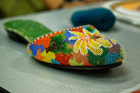 Peranakan Cover Fine Beaded Slippers