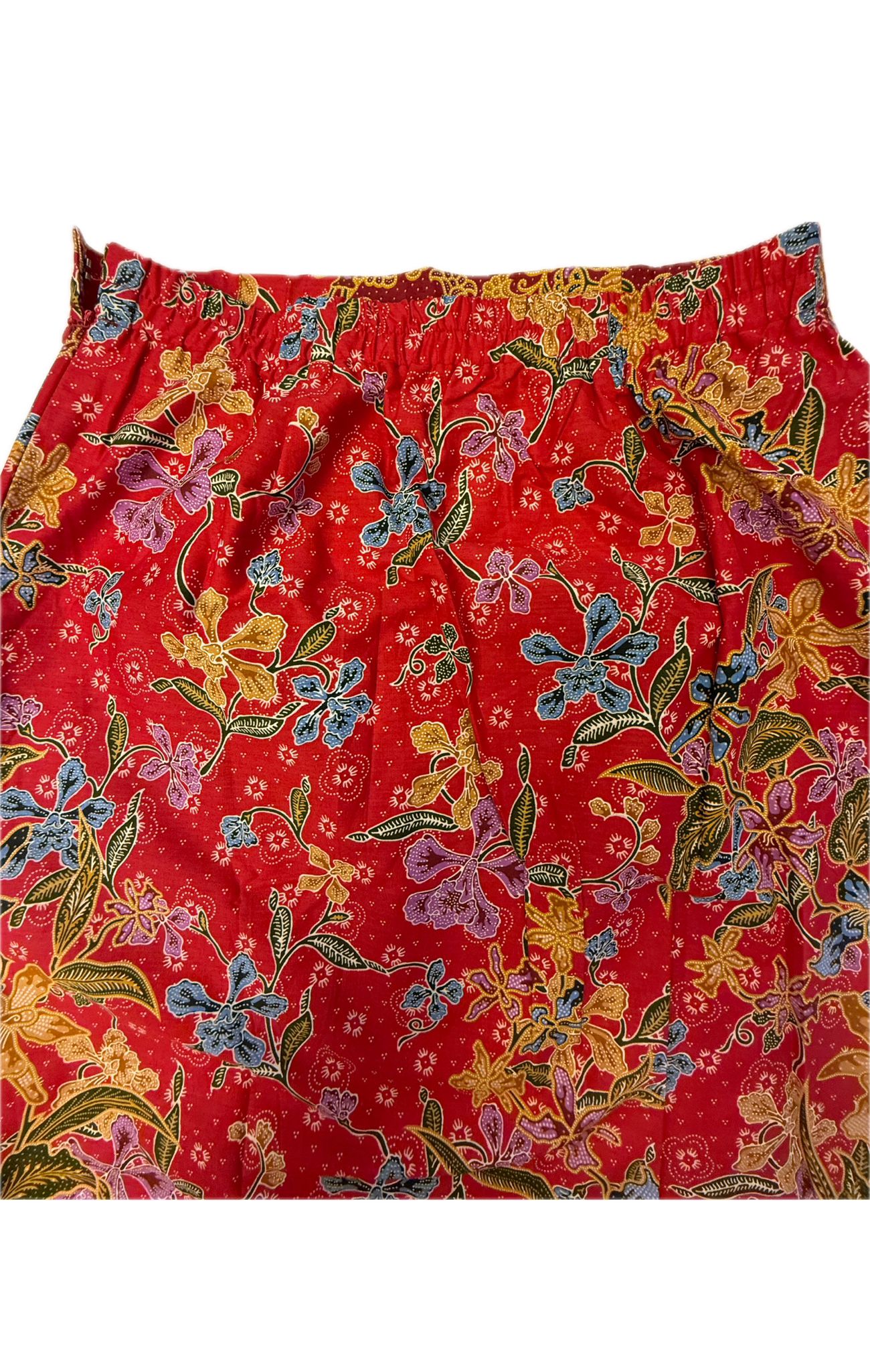 Red Cotton Batik Sarong