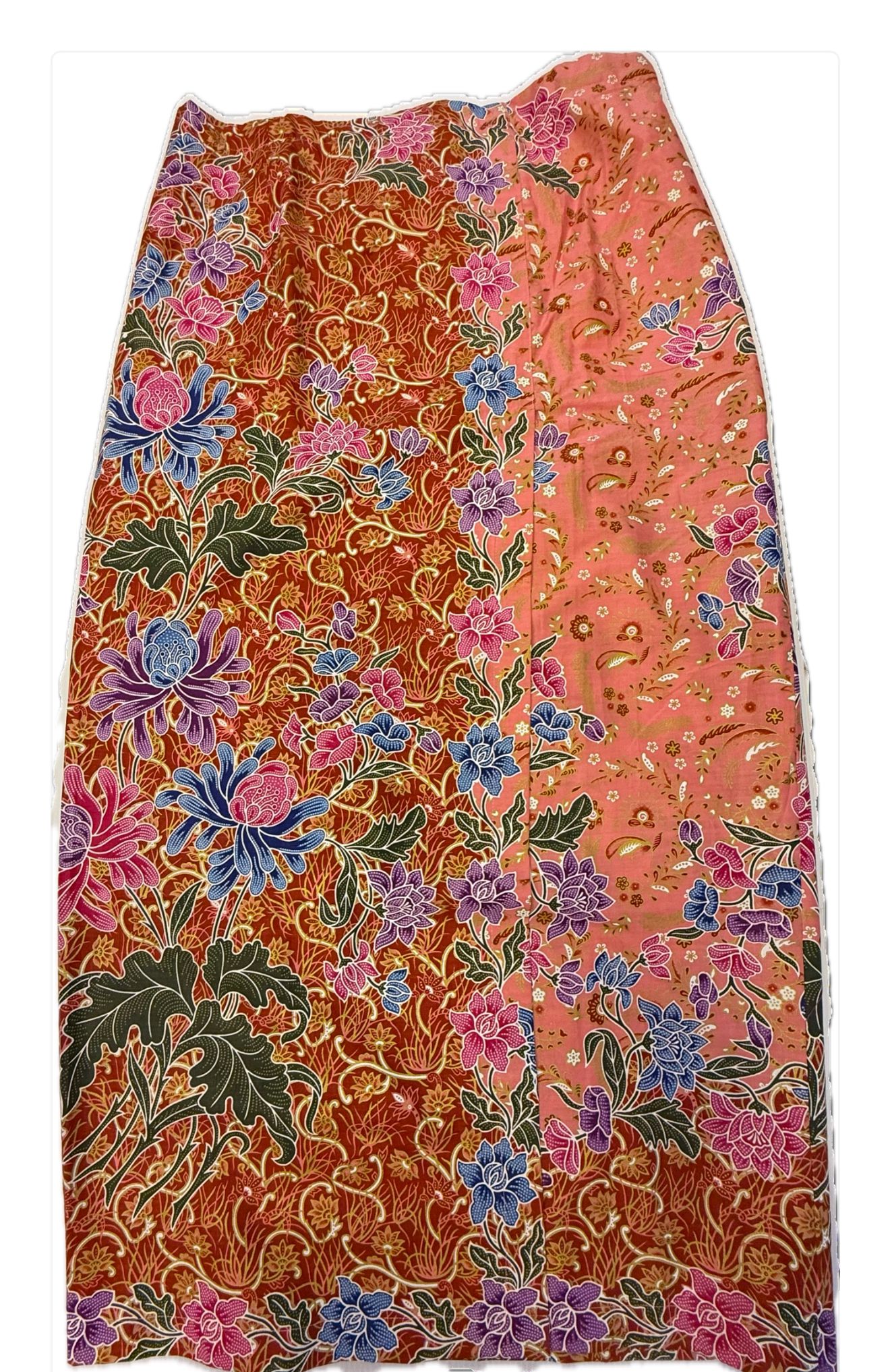 Peach Cotton Batik Sarong